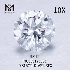 Diamantes redondos creados en laboratorio de 0,815 quilates D VS1, precio 3EX