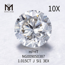 1.015CT J White Lab Grown Diamond piedra forma redonda SI1