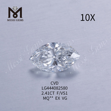 2.41ct MARQUISE BRILLIANT Diamantes cultivados en laboratorio F VS1