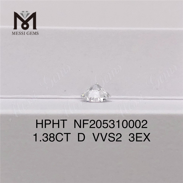 1,38 quilates D VVS2 3EX en existencia Diamante suelto HPHT cultivado en laboratorio para joyería