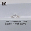 2.07CT F VS1 EX CVD cultivado en laboratorio Diamante marquesa Certificado IGI