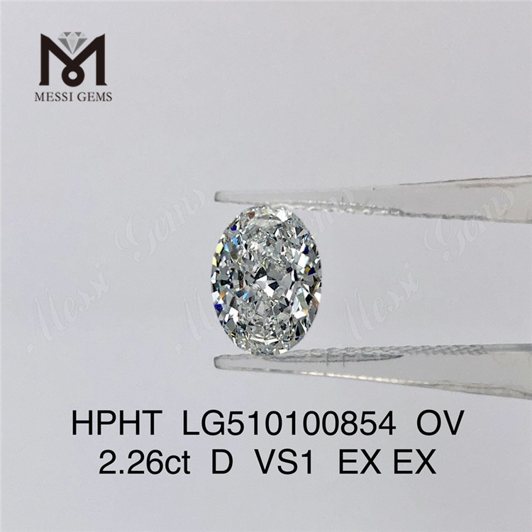 2.26CT hpht laboratorio cultivado diamante F ov laboratorio diamante precio al por mayor