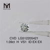 Diamante de laboratorio H de 1,09 quilates frente a precio de fábrica de diamantes cvd sueltos