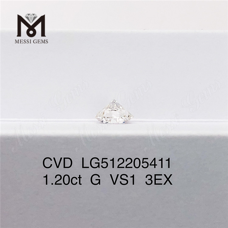 1.20ct VS diamante de laboratorio cvd suelto barato G 3EX 1 quilate diamante hecho por el hombre precio barato
