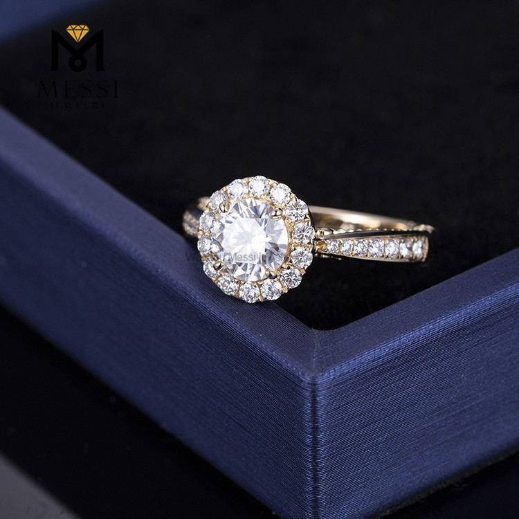 anillo de diamantes hecho por el hombre