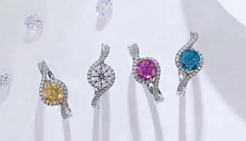 joyas de diamantes de colores