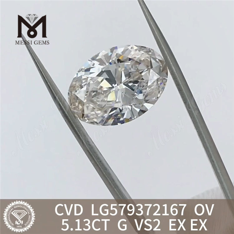 5.13CT OV forma G VS2 EX EX laboratorio en línea diamantes CVD LG579372167 