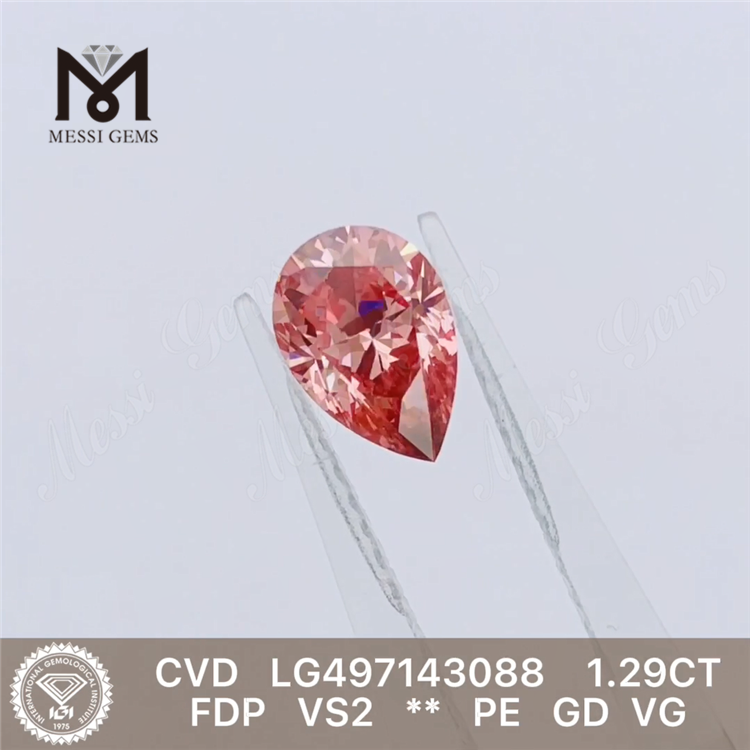 1.29CT FDP VS2 PE GD VG diamante cultivado en laboratorio CVD LG497143088