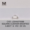5.82CT G VS1 blanco suelto laboratorio diamante cvd suelto cvd laboratorio creado diamantes para la venta