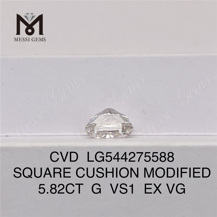 5.82CT G VS1 blanco suelto laboratorio diamante cvd suelto cvd laboratorio creado diamantes para la venta