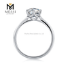 Estilo de moda al por mayor Anillo de plata Moissanite Stone Jewelry