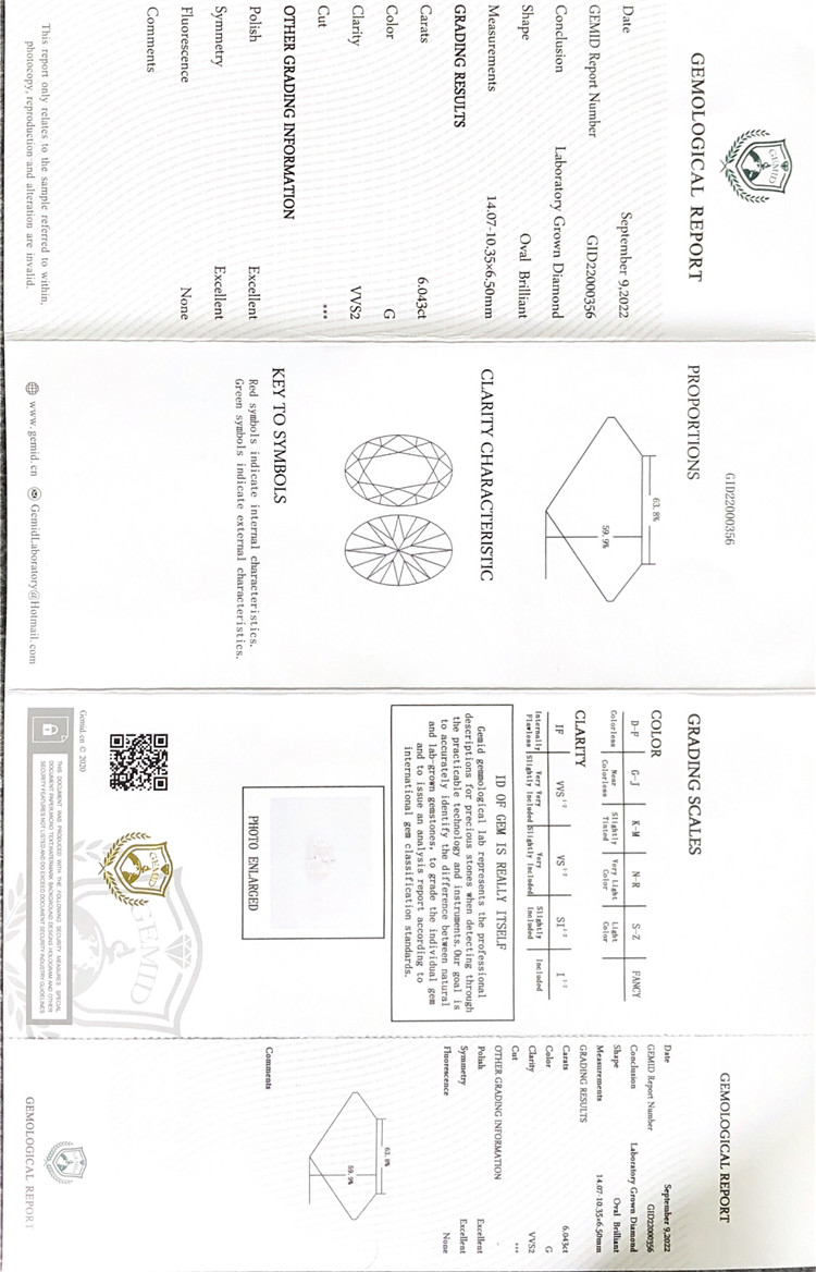 diamante suelto cvd de 6 quilates