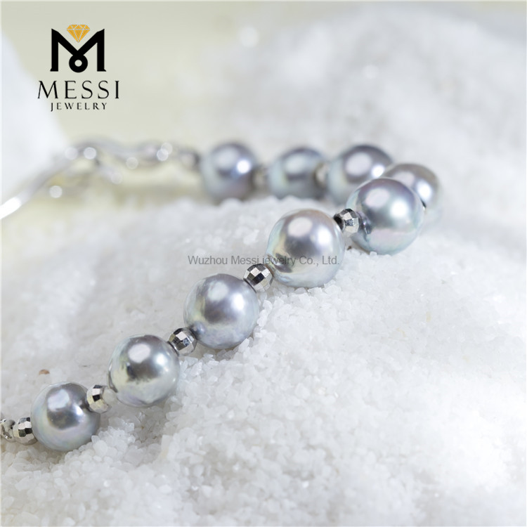 Pulseras de perlas Akoya S925 de 7-8 mm Sofisticación