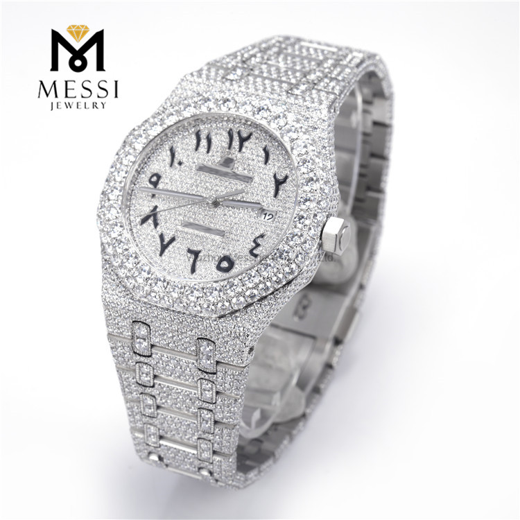 Hip Hop Moissanite Diamond Watch Pass Diamond Tester VVS reloj moissanite