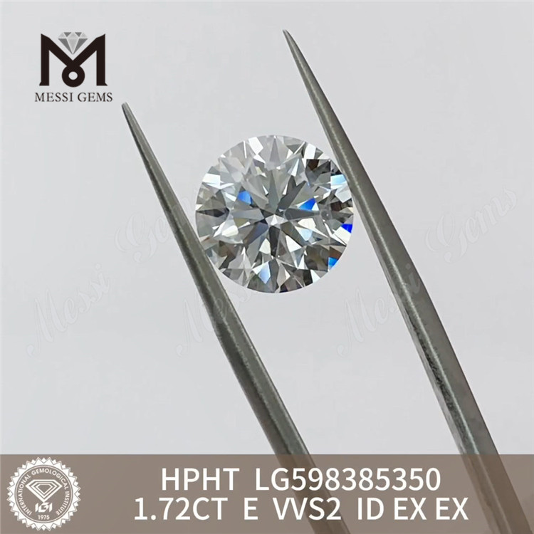 1.72CT E VVS2 ID rd hpht diamante Ecológico Luxuryrd丨Messigems LG598385350