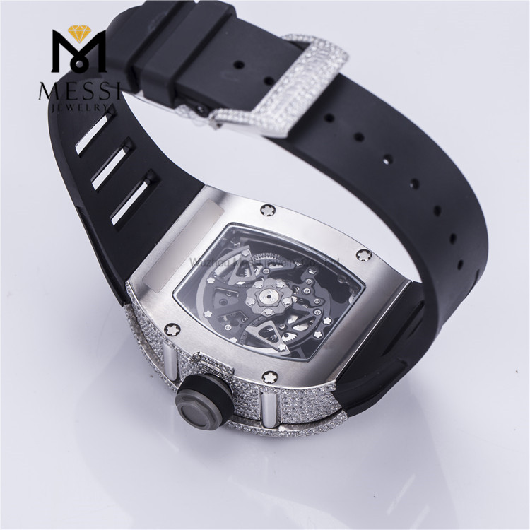 Probador de pase de reloj Moissanite barato hecho a mano personalizado D VVS