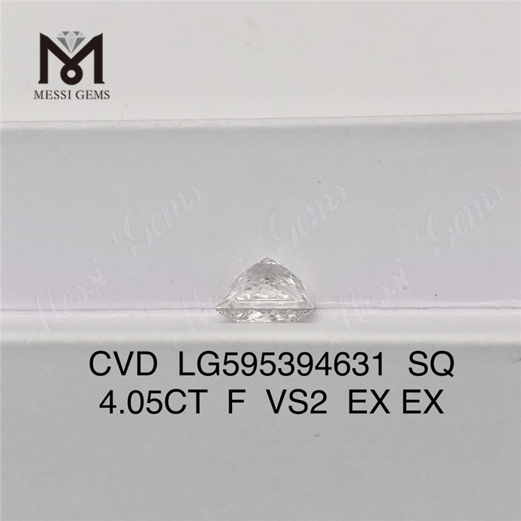 4.05CT F VS2 EX EX 4ct CVD Laboratorio Diamante SQ CVD LG595394631