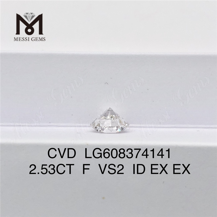 2.53CT F VS2 EX Cvd Diamante cultivado en laboratorio Ético, duradero y brillante como diamantes extraídos 丨Messigems LG608374141