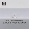3.6ct Igi Diamond E VVS1 CVD Diamond Lujo sustentable 丨Messigems LG588369812