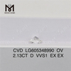 2.13CT D VVS1 Diamantes certificados IGI OVAL CVD Borde verde 丨Messigems LG605348990