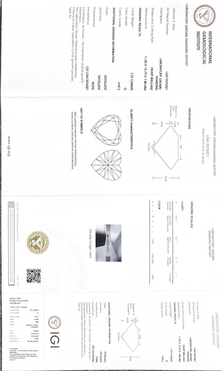 diamantes de laboratorio igi de la mejor calidad