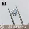 1.06CT CVD E VVS2 precio de diamante cultivado en laboratorio de 1 quilate para B2B 丨Messigems LG607342465 
