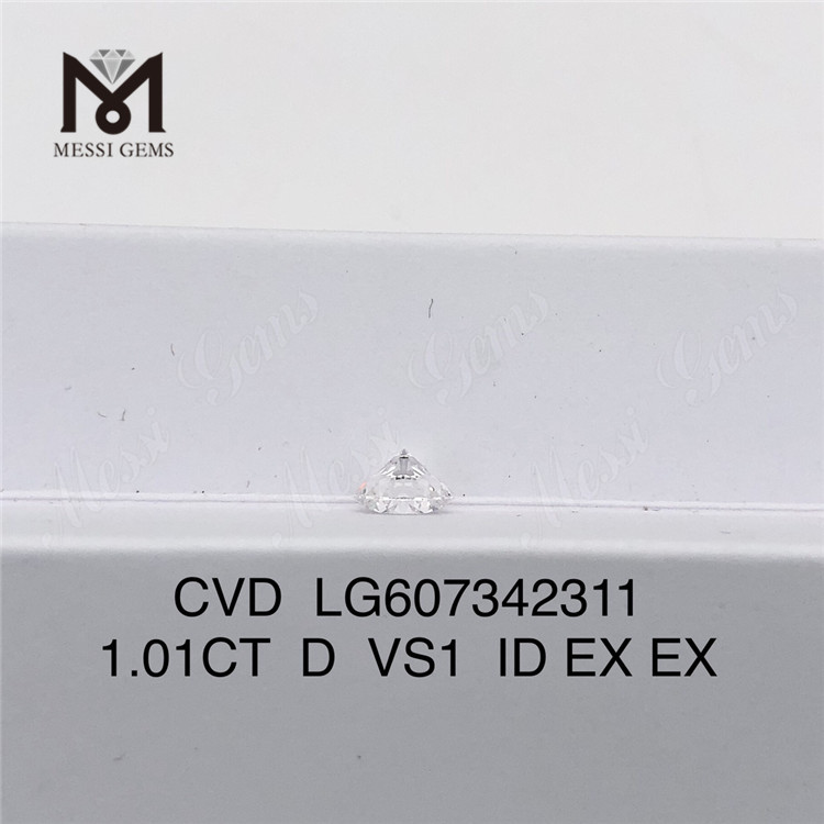 1.01CT D VS1 Diamante CVD Lujo cultivado en laboratorio 丨Messigems LG607342311 