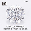 3.20CT E VVS1 ID EX EX Diamante sintético de 3 quilates