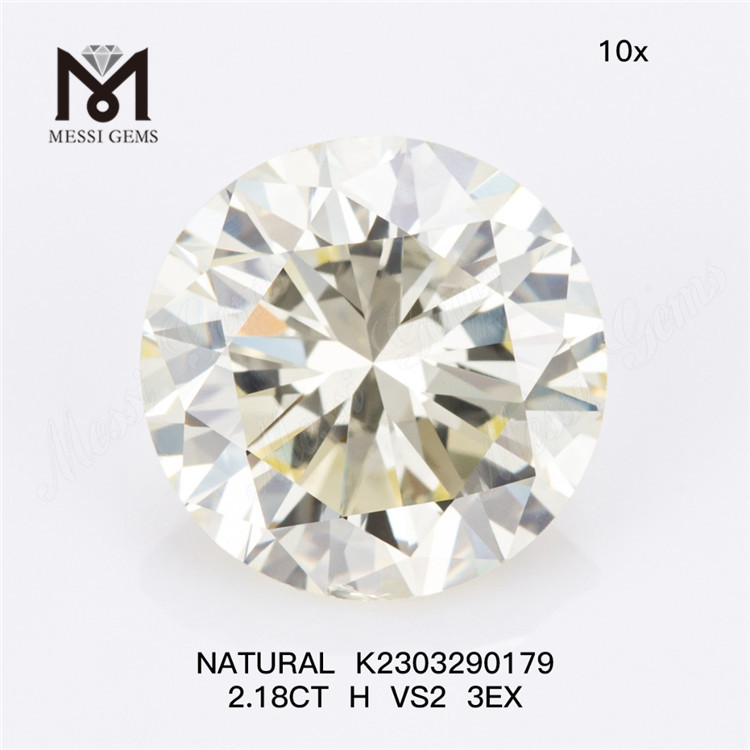 2.18CT H VS2 3EX Compre diamantes naturales reales K2303290179 en línea Deleate Elegance丨Messigems