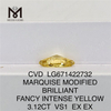 3.12CT marquesa laboratorio amarillo diamantes cultivados vs1 ex cvd lg671422732 