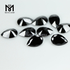 Piedras de zirconia cúbica negra de 8x12mm con corte de pera a precio mayorista