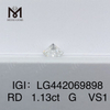 1,13 quilates G VS1 IDEAL Diamante redondo cultivado en laboratorio CVD