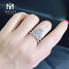 Moissanite diamante anillo de bodas 14k 18k moda moissanite anillo