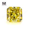 1.04ct Diamantes amarillos radiantes hechos por el hombre Corte de color amarillo vivo de fantasía