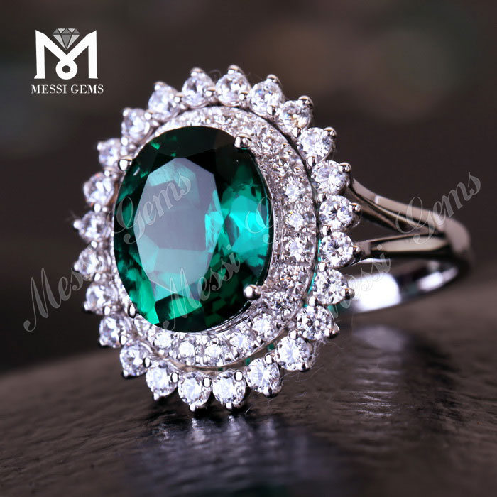 14k 18k anillo de esmeralda joyería sol flor forma mujer anillo con esmeralda en oro joyería al por mayor