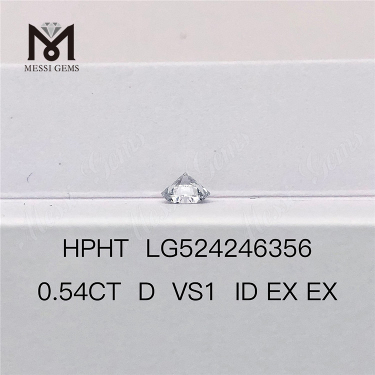 0.54ct VS1 ID EX EX Diamante HPHT suelto Diamantes de laboratorio Stock de fábrica