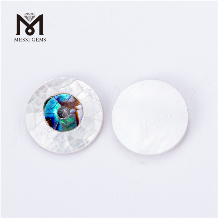Concha de ojo de forma redonda de 4 mm-30 mm nácar