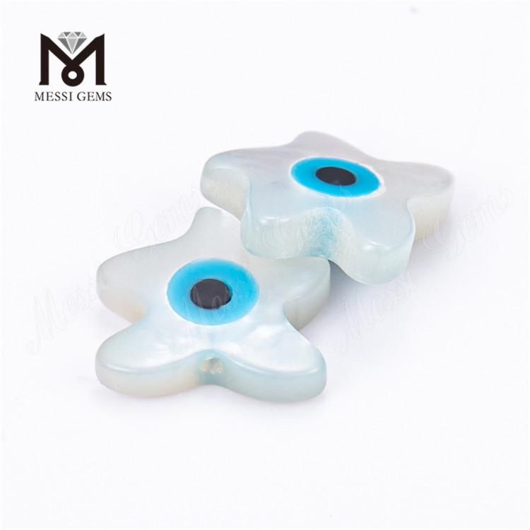Concha de ojo en forma de estrella de 8 mm-10 mm de nácar