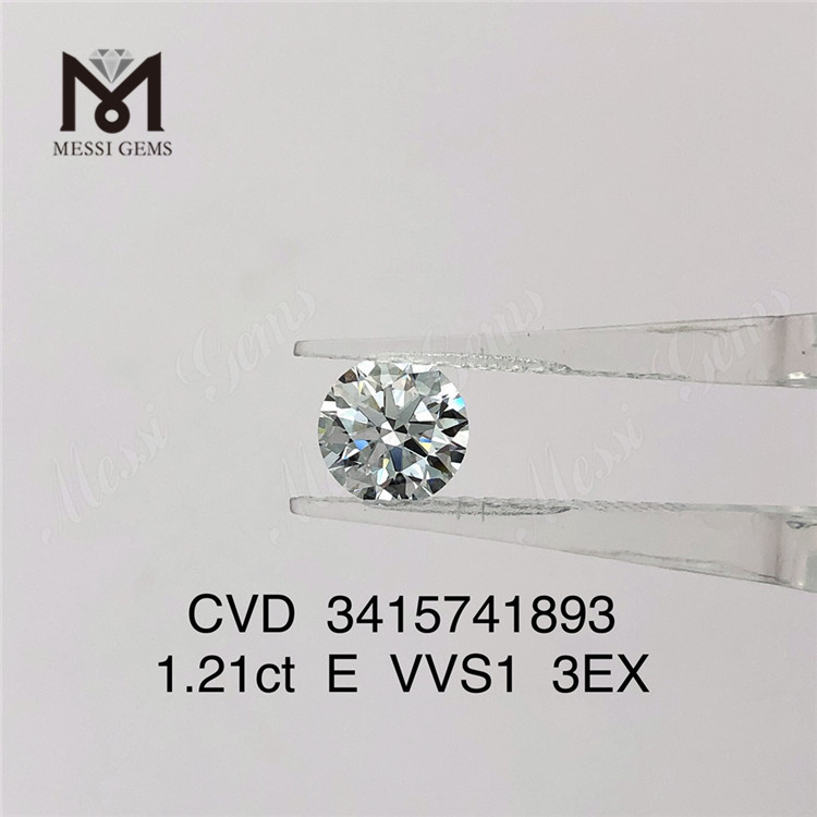1.21ct VVS laboratorio diamante precio de fábrica E 3EX cvd diamante a la venta