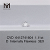 1.11ct D cvd diamante Precio al por mayor IF 3EX hombre hecho diamante en oferta