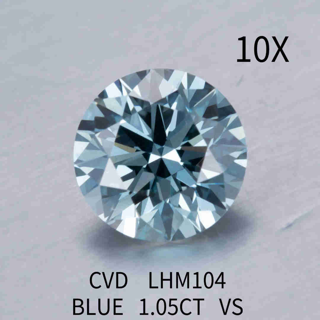 diamantes de laboratorio azul