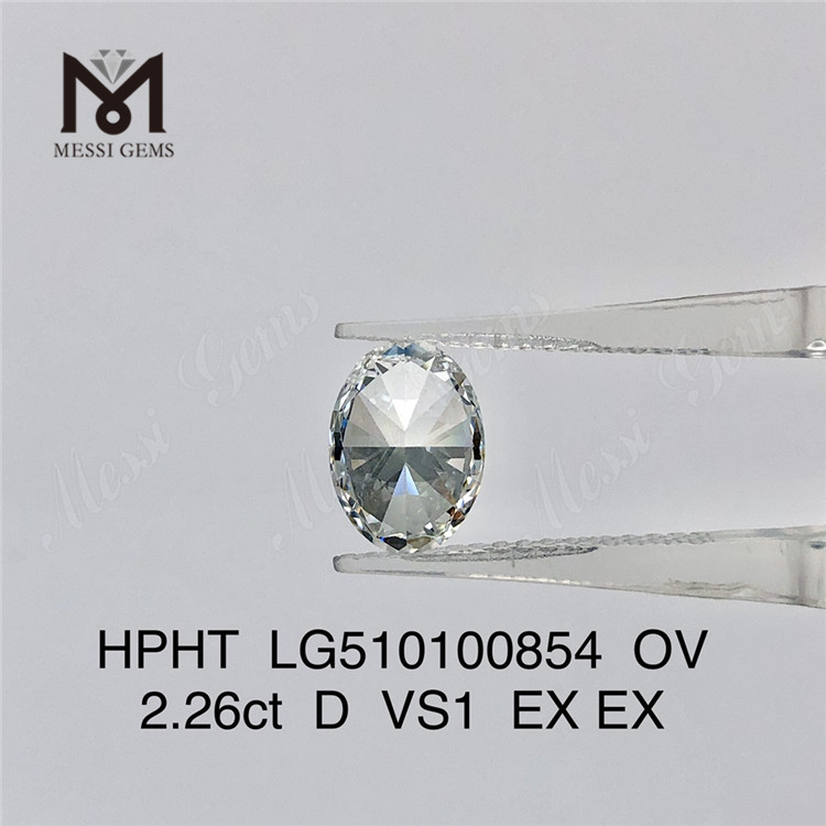 2.26CT hpht laboratorio cultivado diamante F ov laboratorio diamante precio al por mayor
