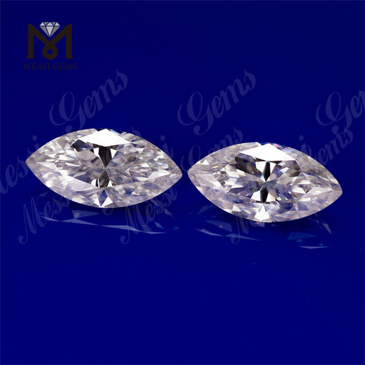 Marquesa Forma 1 ~ 10 mm Corte brillante Color blanco DEF Moissanite suelto Precio al por mayor