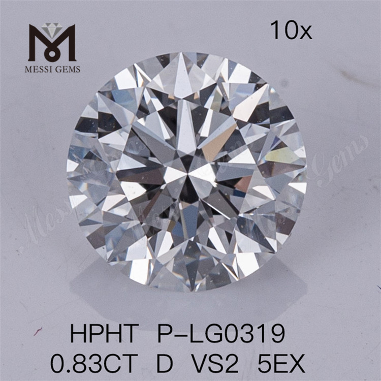 0.83CT HPHT Lab Diamond D VS2 5EX Diamantes de laboratorio sueltos 