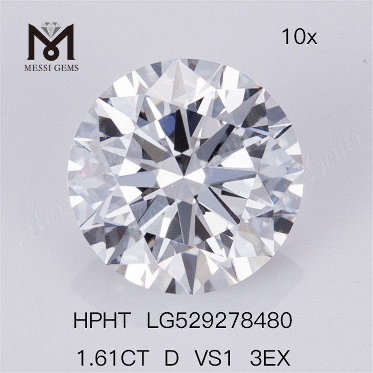 1.61CT D VS1 3EX RD el mejor precio de fábrica de diamantes creados en laboratorio en línea