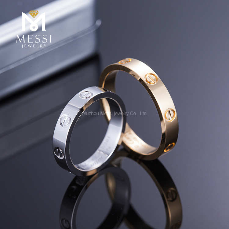 Anillo de moissanito suelto