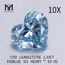 1.33CT FIGBLUE SI1 HEART proveedores de diamantes cultivados en laboratorio CVD LG485171756