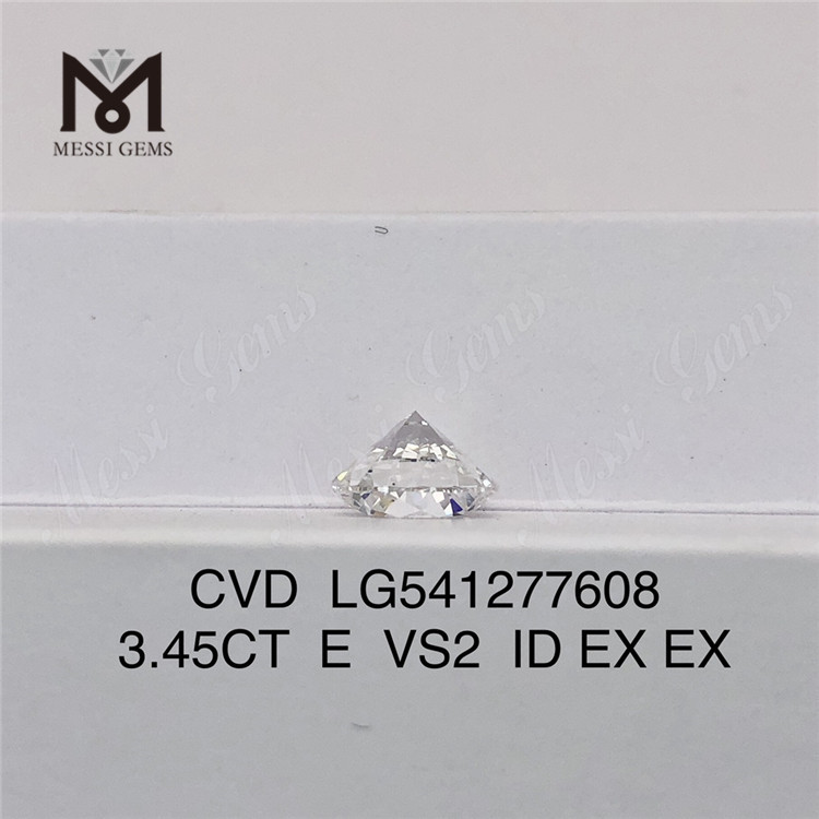 3.45CT E diamante de laboratorio suelto forma redonda diamante de laboratorio cvd a la venta