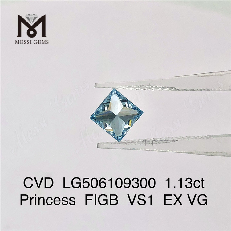 Diamante cultivado en laboratorio Princess FIGB VS1 EX VG de 1,13 quilates CVD LG506109300