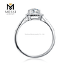 Anillo de plata de ley 925 para mujer, anillos de diamantes de moissanita a la moda de alta calidad, envío gratis